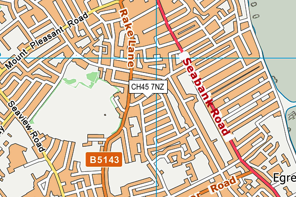 CH45 7NZ map - OS VectorMap District (Ordnance Survey)