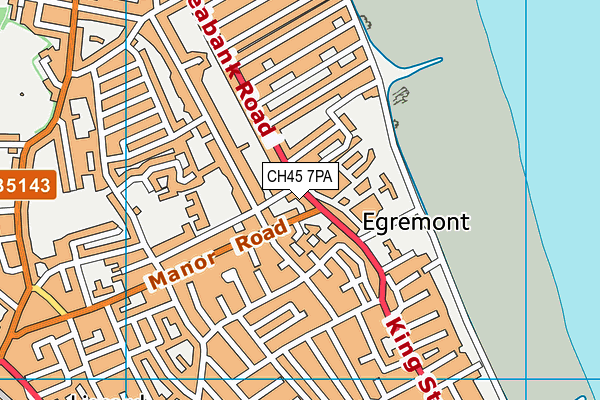 CH45 7PA map - OS VectorMap District (Ordnance Survey)