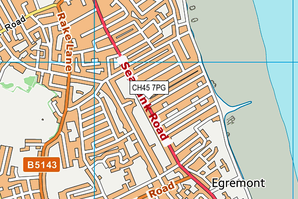 CH45 7PG map - OS VectorMap District (Ordnance Survey)