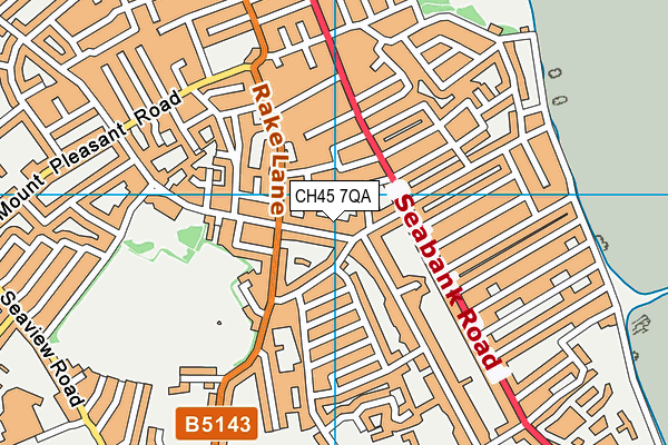 CH45 7QA map - OS VectorMap District (Ordnance Survey)