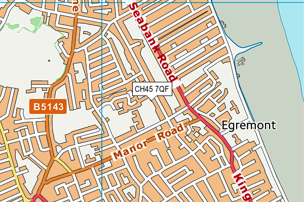 CH45 7QF map - OS VectorMap District (Ordnance Survey)