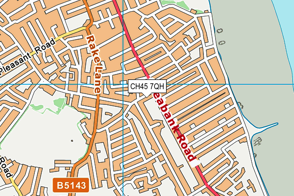 CH45 7QH map - OS VectorMap District (Ordnance Survey)