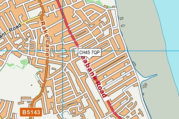 CH45 7QP map - OS VectorMap District (Ordnance Survey)