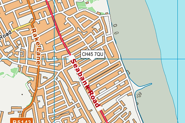 CH45 7QU map - OS VectorMap District (Ordnance Survey)