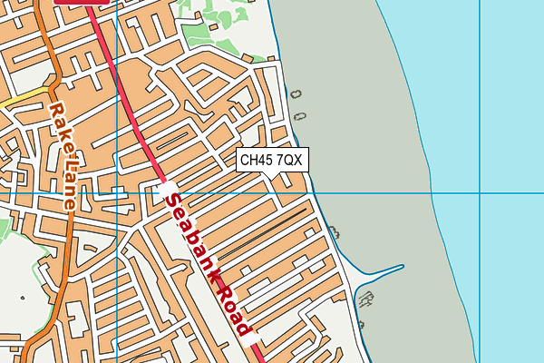 CH45 7QX map - OS VectorMap District (Ordnance Survey)