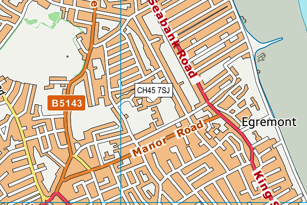 CH45 7SJ map - OS VectorMap District (Ordnance Survey)