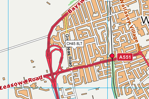 CH45 8LT map - OS VectorMap District (Ordnance Survey)