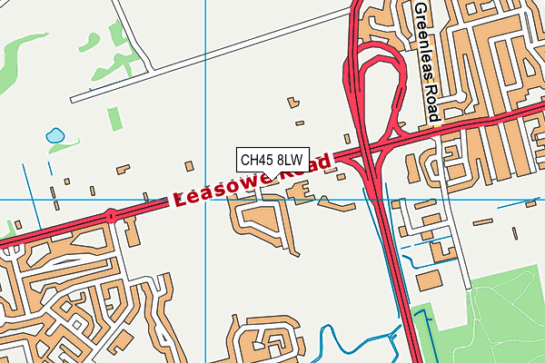 CH45 8LW map - OS VectorMap District (Ordnance Survey)