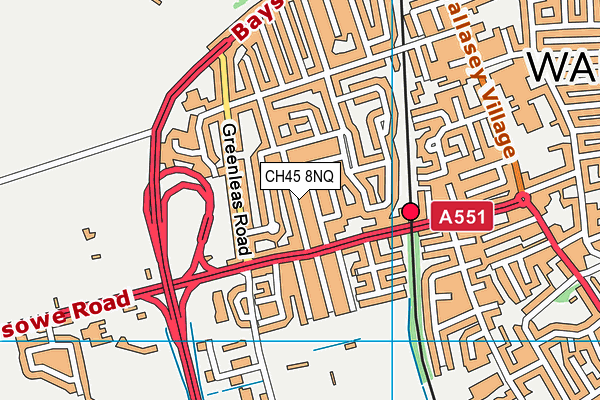 CH45 8NQ map - OS VectorMap District (Ordnance Survey)