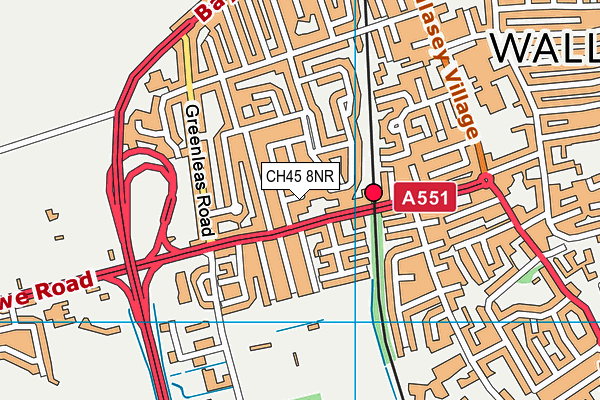 CH45 8NR map - OS VectorMap District (Ordnance Survey)