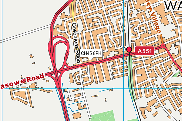 CH45 8PH map - OS VectorMap District (Ordnance Survey)