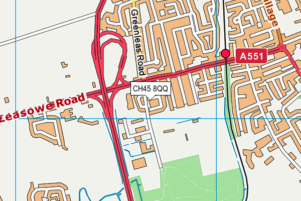 CH45 8QQ map - OS VectorMap District (Ordnance Survey)