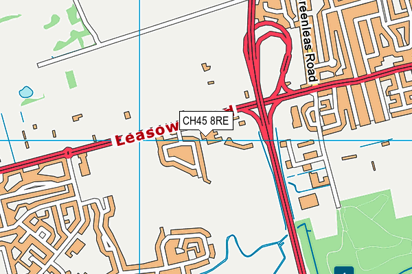 CH45 8RE map - OS VectorMap District (Ordnance Survey)