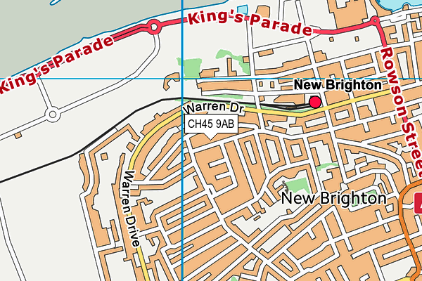 CH45 9AB map - OS VectorMap District (Ordnance Survey)