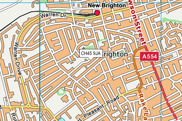 CH45 9JA map - OS VectorMap District (Ordnance Survey)