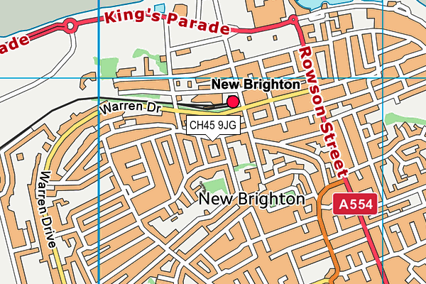 CH45 9JG map - OS VectorMap District (Ordnance Survey)