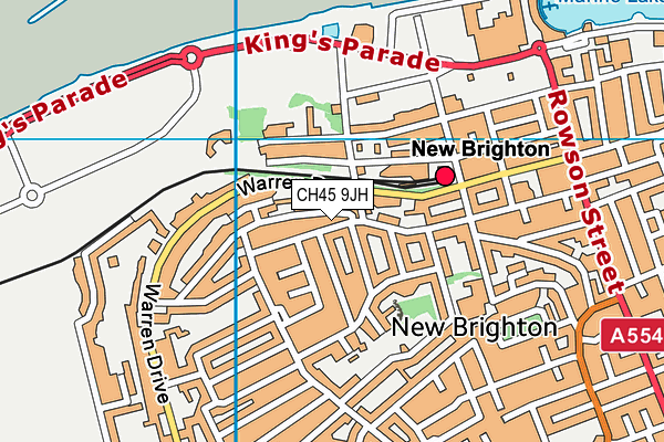 CH45 9JH map - OS VectorMap District (Ordnance Survey)