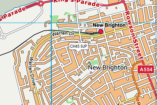 CH45 9JP map - OS VectorMap District (Ordnance Survey)