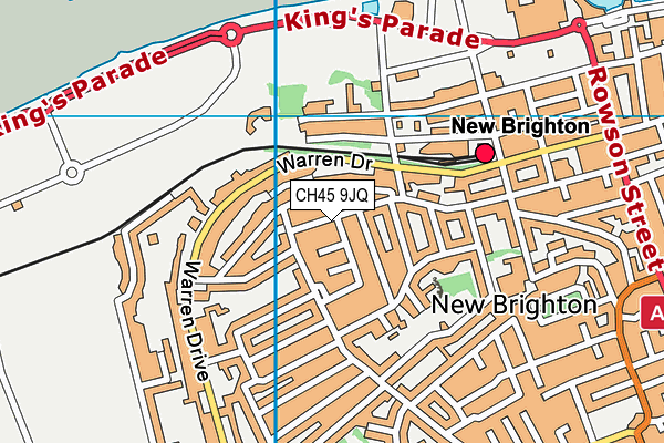 CH45 9JQ map - OS VectorMap District (Ordnance Survey)