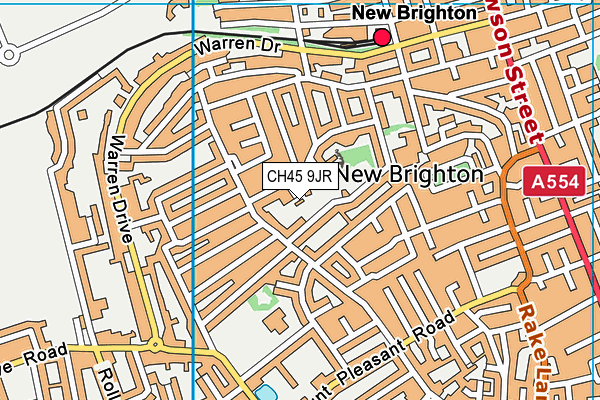 CH45 9JR map - OS VectorMap District (Ordnance Survey)