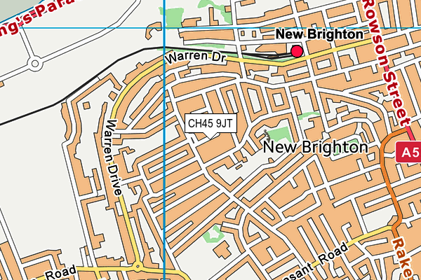 CH45 9JT map - OS VectorMap District (Ordnance Survey)