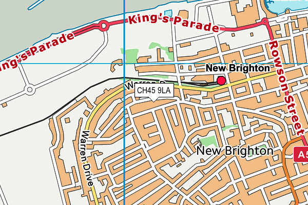 CH45 9LA map - OS VectorMap District (Ordnance Survey)