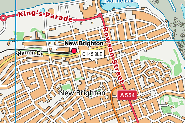 CH45 9LE map - OS VectorMap District (Ordnance Survey)