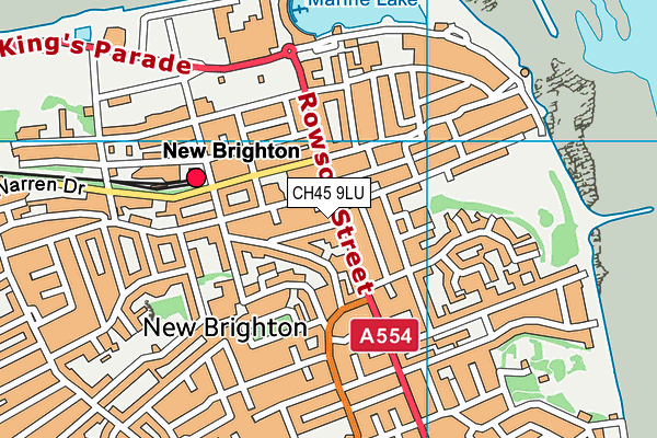 CH45 9LU map - OS VectorMap District (Ordnance Survey)