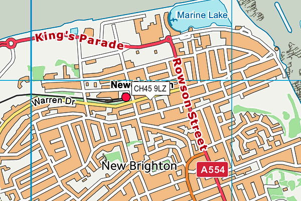 CH45 9LZ map - OS VectorMap District (Ordnance Survey)