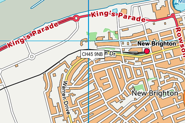 CH45 9NB map - OS VectorMap District (Ordnance Survey)