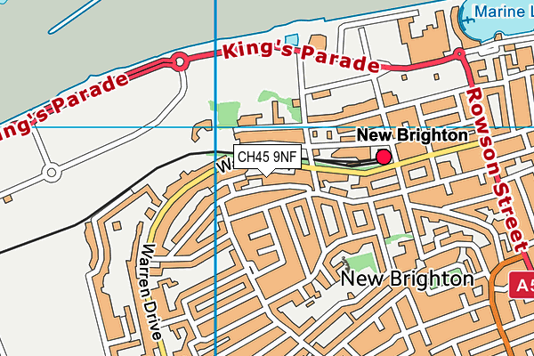 CH45 9NF map - OS VectorMap District (Ordnance Survey)