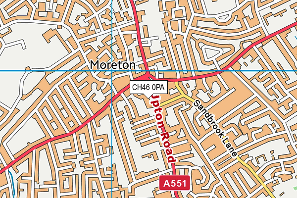 CH46 0PA map - OS VectorMap District (Ordnance Survey)