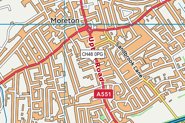 CH46 0PG map - OS VectorMap District (Ordnance Survey)