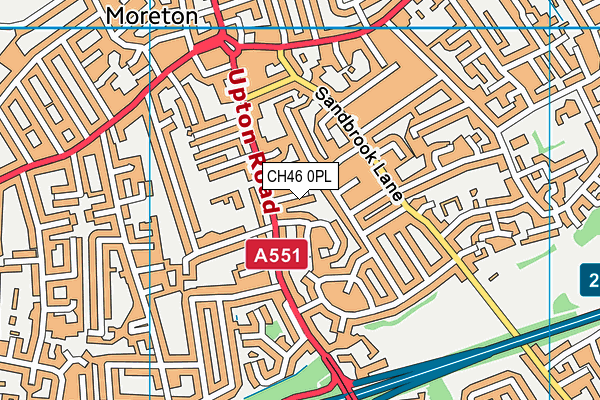 CH46 0PL map - OS VectorMap District (Ordnance Survey)