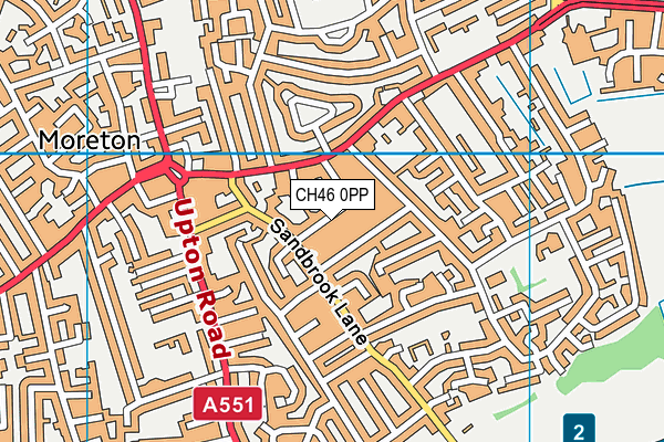 CH46 0PP map - OS VectorMap District (Ordnance Survey)