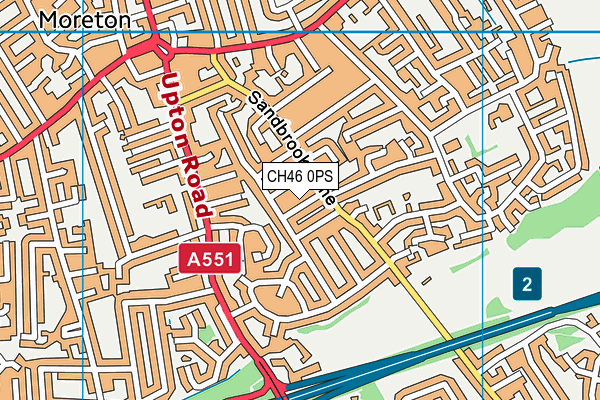 CH46 0PS map - OS VectorMap District (Ordnance Survey)