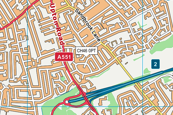 CH46 0PT map - OS VectorMap District (Ordnance Survey)