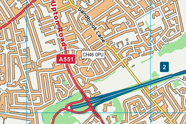 CH46 0PU map - OS VectorMap District (Ordnance Survey)