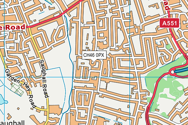 CH46 0PX map - OS VectorMap District (Ordnance Survey)