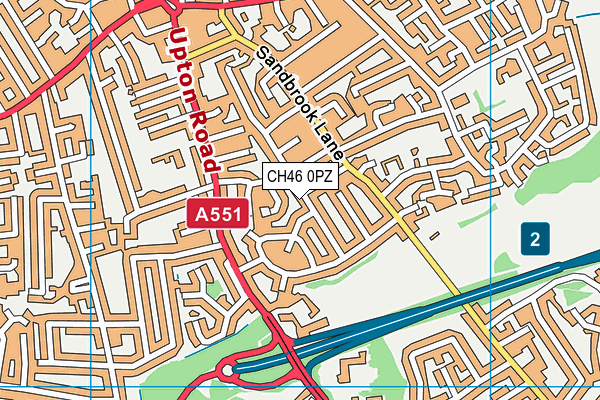 CH46 0PZ map - OS VectorMap District (Ordnance Survey)