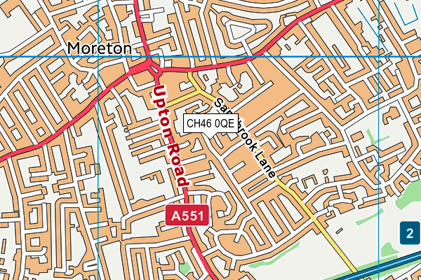 CH46 0QE map - OS VectorMap District (Ordnance Survey)