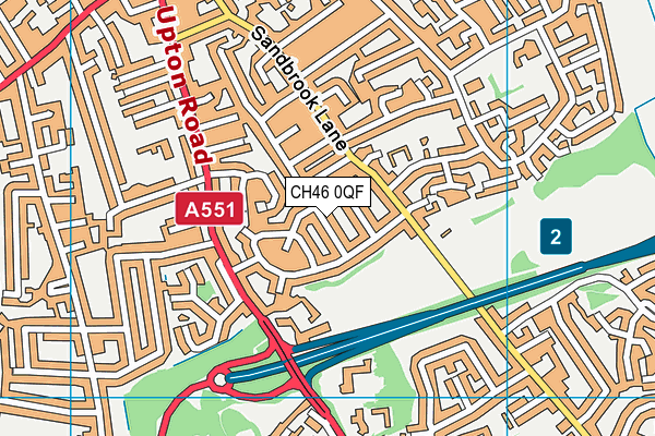 CH46 0QF map - OS VectorMap District (Ordnance Survey)