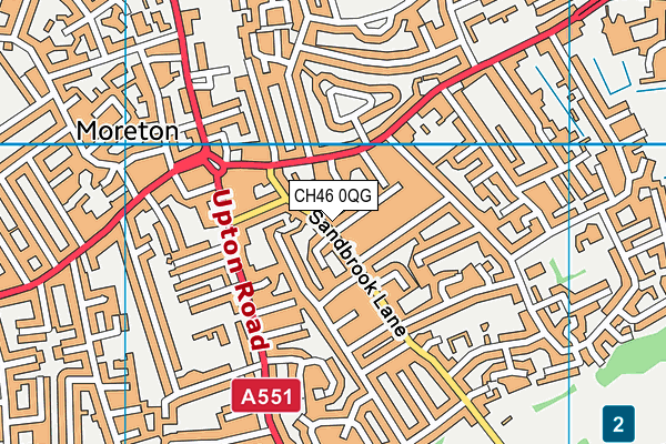 CH46 0QG map - OS VectorMap District (Ordnance Survey)