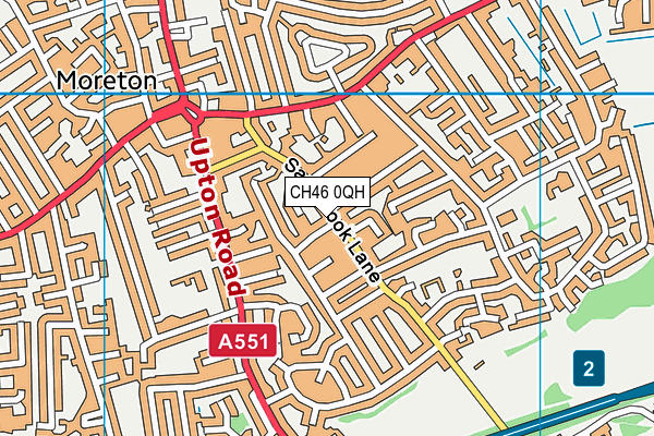 CH46 0QH map - OS VectorMap District (Ordnance Survey)