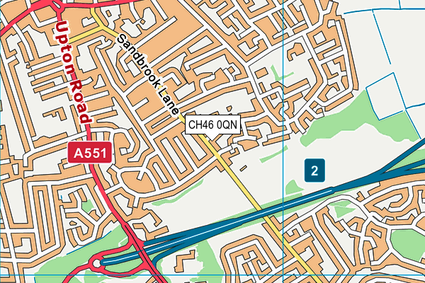 CH46 0QN map - OS VectorMap District (Ordnance Survey)