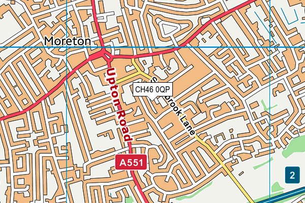 CH46 0QP map - OS VectorMap District (Ordnance Survey)