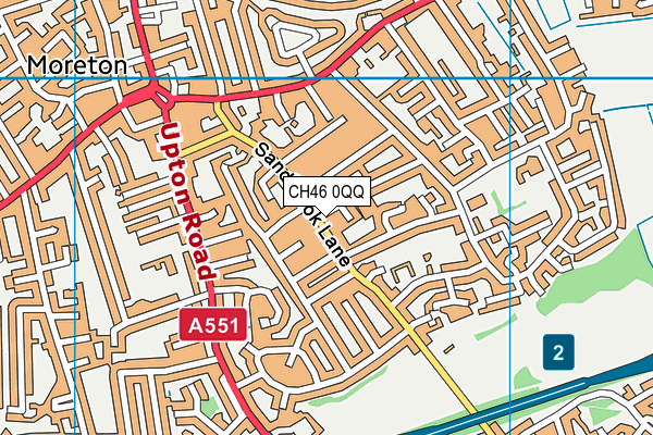 CH46 0QQ map - OS VectorMap District (Ordnance Survey)