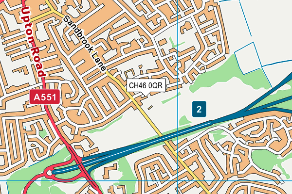 CH46 0QR map - OS VectorMap District (Ordnance Survey)