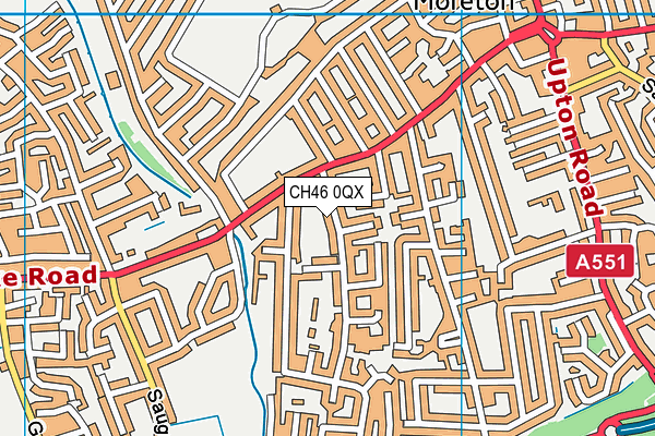 CH46 0QX map - OS VectorMap District (Ordnance Survey)