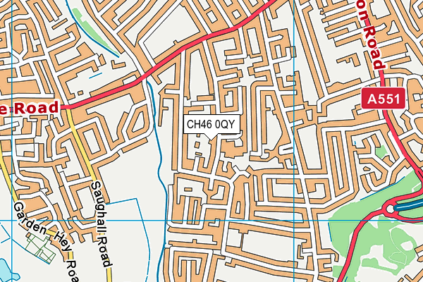 CH46 0QY map - OS VectorMap District (Ordnance Survey)